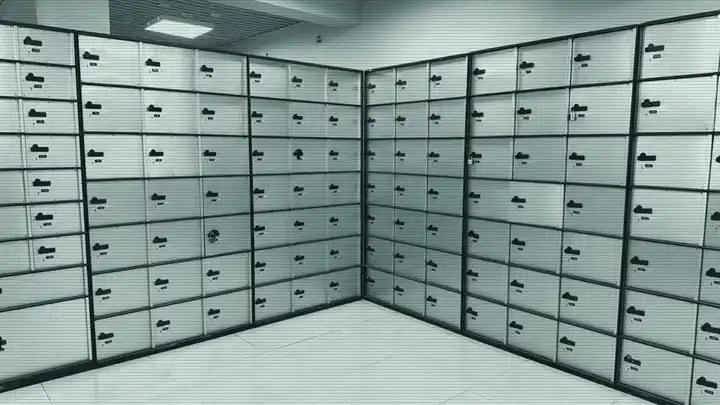 Oro Safe CCTV view, locker hall